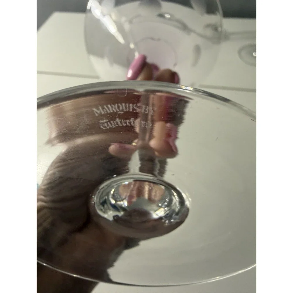Marquis by Waterford Polka Dot Martini Glasses Set of 4 - Beautiful!